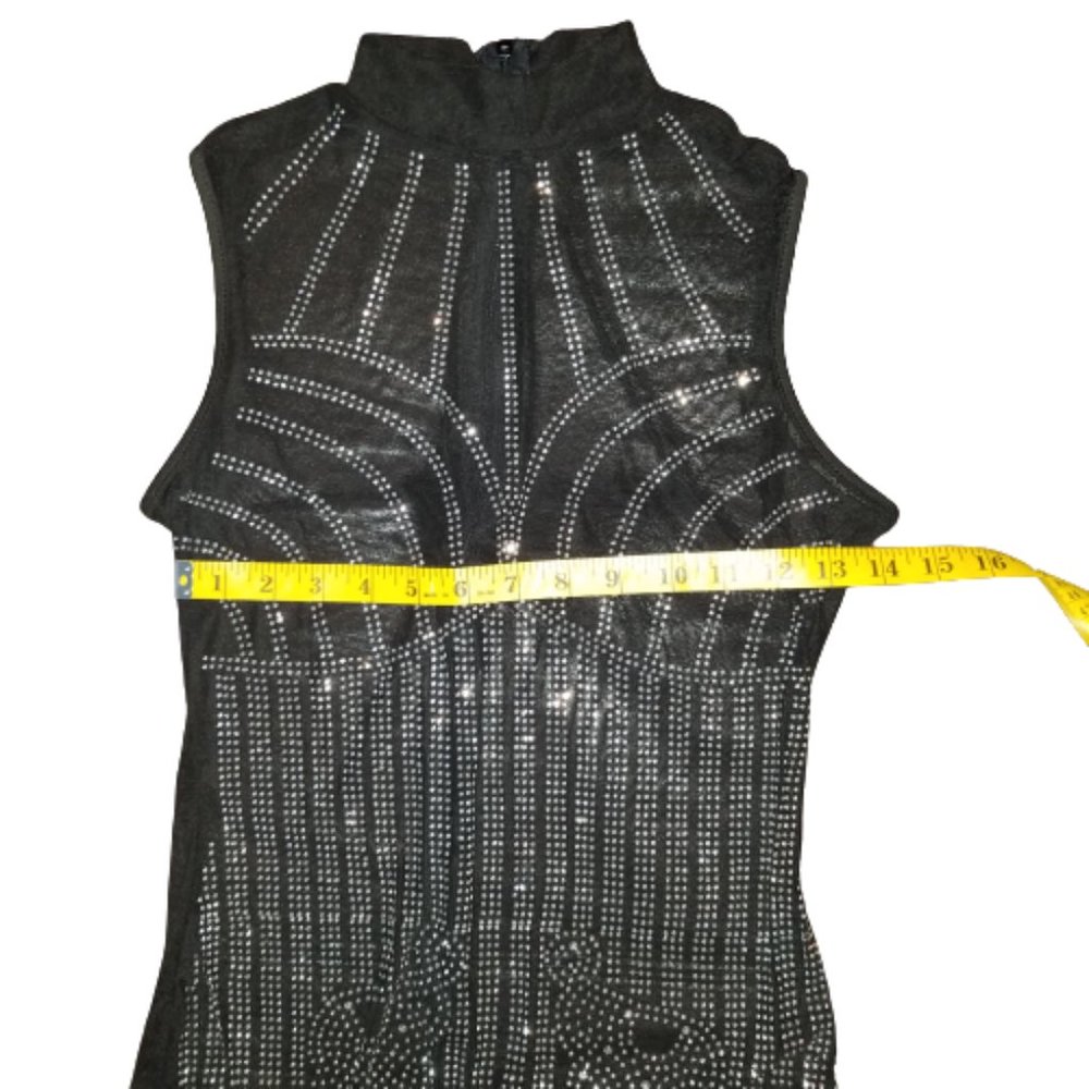 Sexy Sequin Rhinestone Romper/Jumpsuit Size Large - Picture 10 of 11